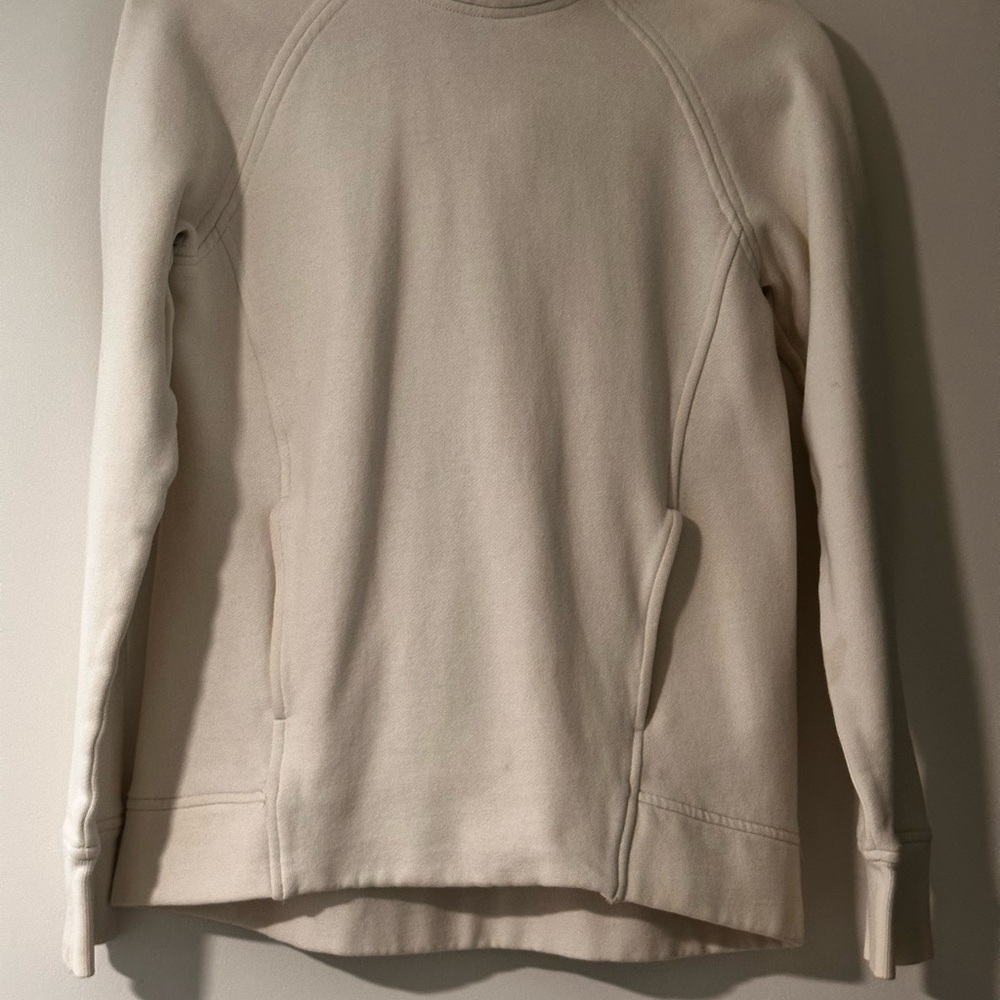 Lululemon Athletica Cream Sweatshirt Classic Crewneck